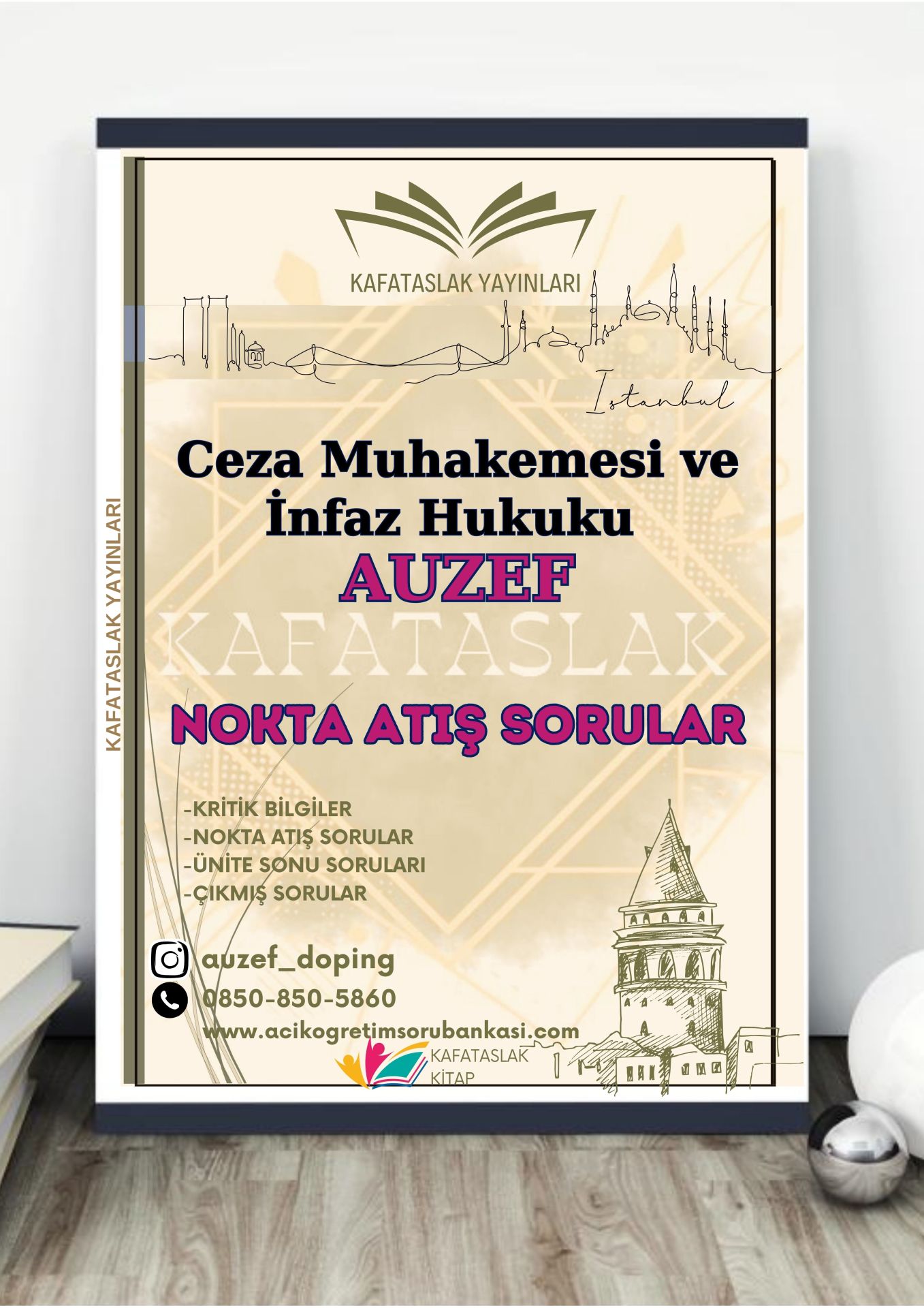Ceza Muhakemesi ve İnfaz Hukuku AUZEF İstanbul Üniversitesi Nokta Atışı Sorular Kafataslak Yayınları