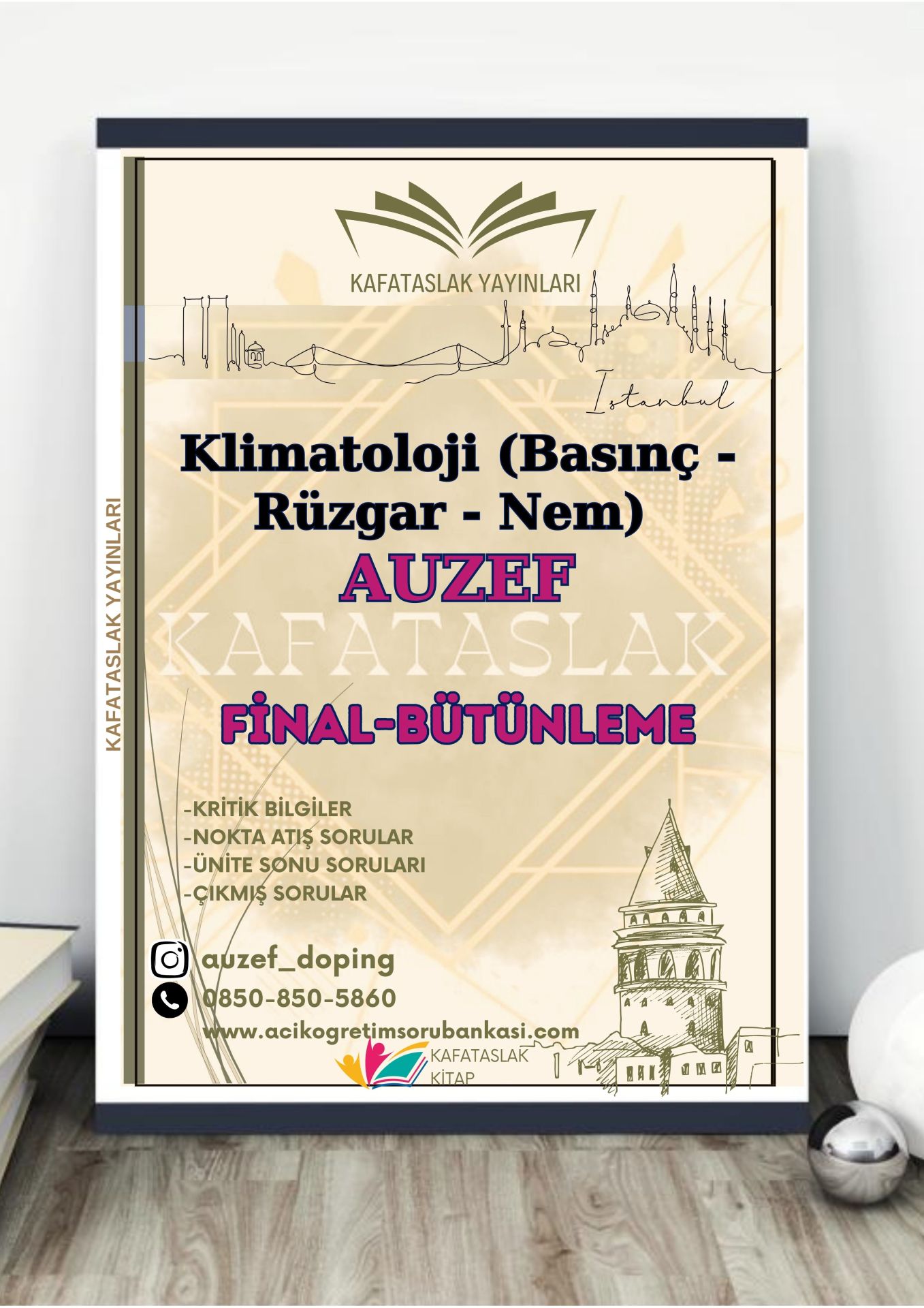 Klimatoloji (Basınç - Rüzgar - Nem) AUZEF İstanbul Üniversitesi Nokta Atışı Sorular Kafataslak Yayınları