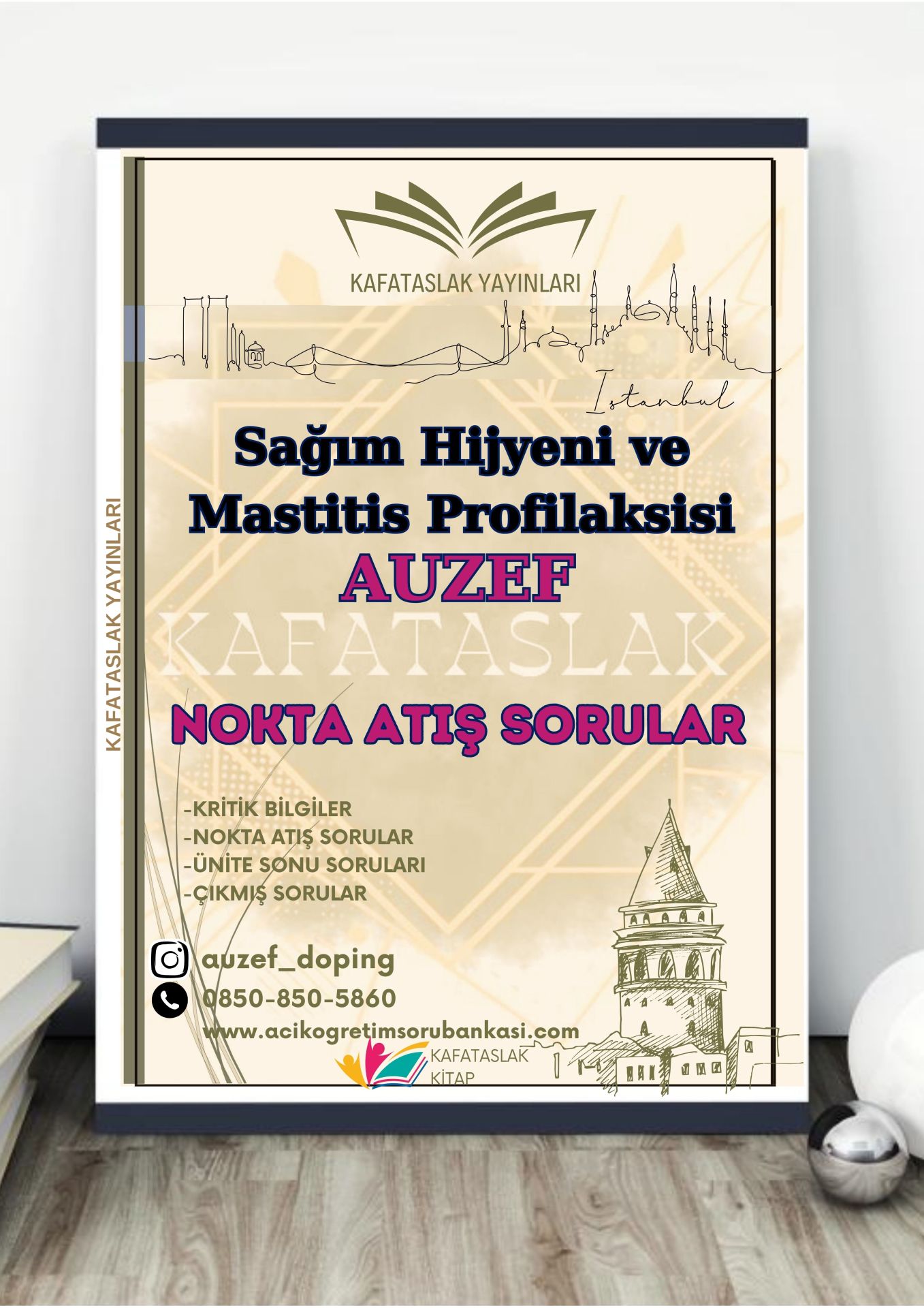 Sağım Hijyeni ve Mastitis Profilaksisi AUZEF İstanbul Üniversitesi Nokta Atışı Sorular Kafataslak Yayınları