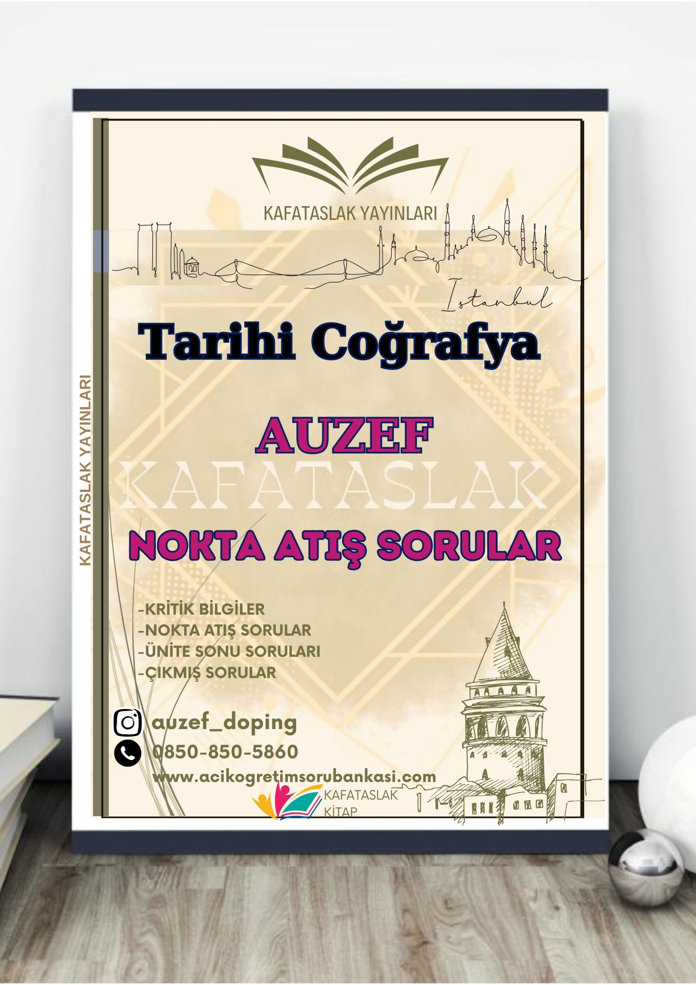 Tarihi Coğrafya AUZEF İstanbul Üniversitesi Nokta Atışı Sorular Kafataslak Yayınları