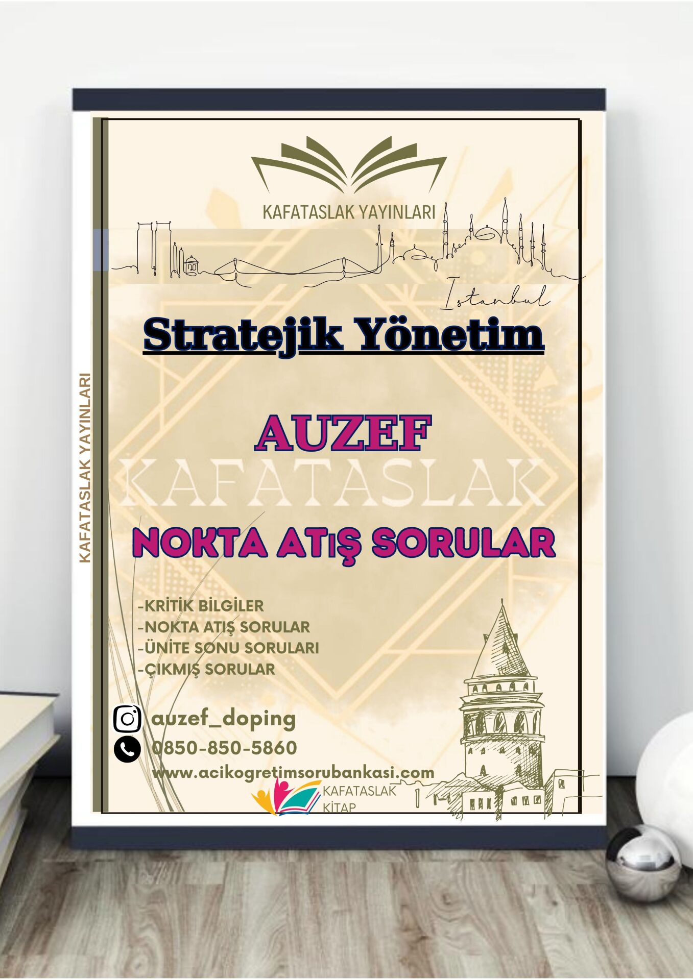 Stratejik Yönetim AUZEF İstanbul Üniversitesi Nokta Atışı Sorular Kafataslak Yayınları