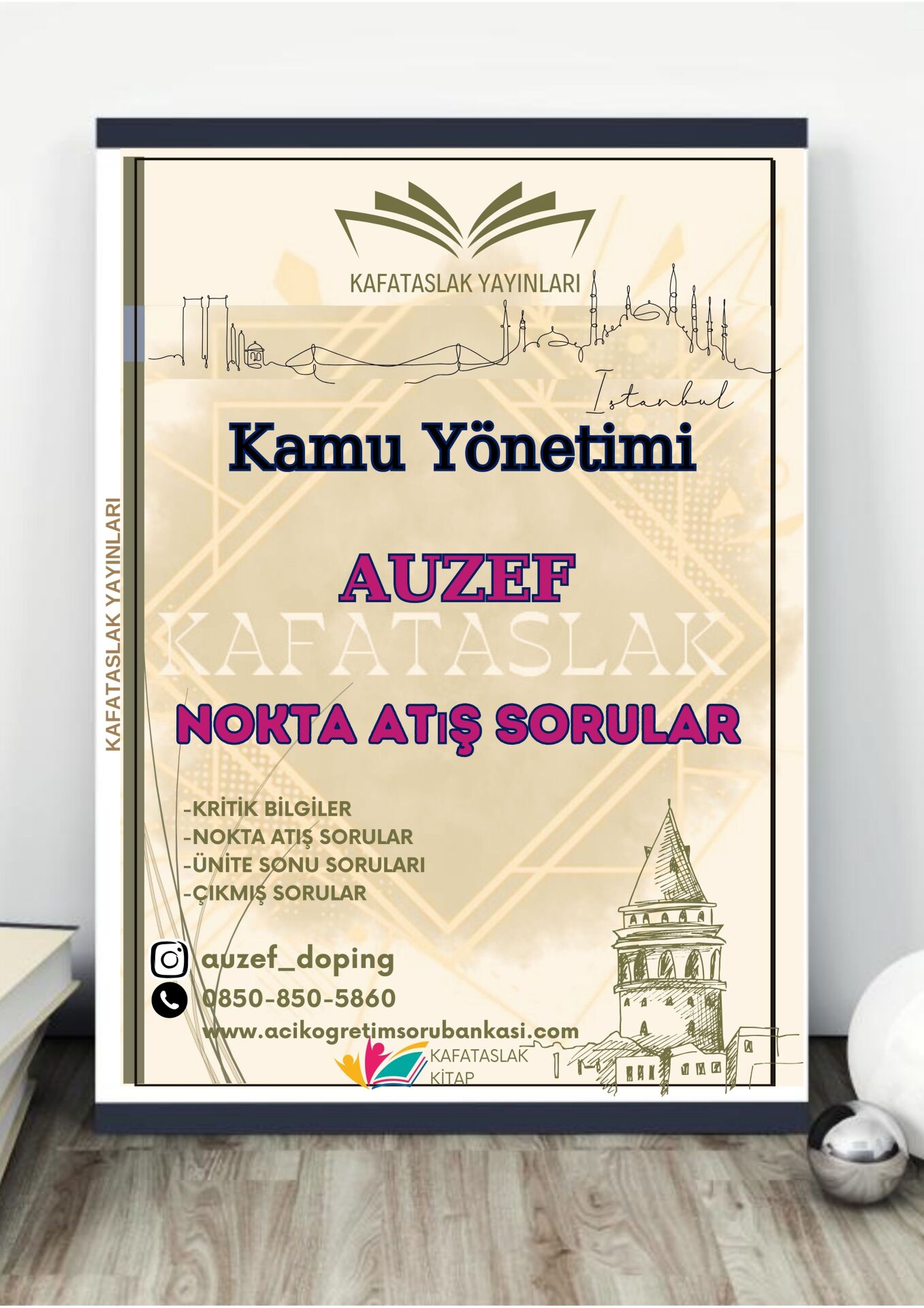 Kamu Yönetimi AUZEF İstanbul Üniversitesi Nokta Atışı Sorular Kafataslak Yayınları