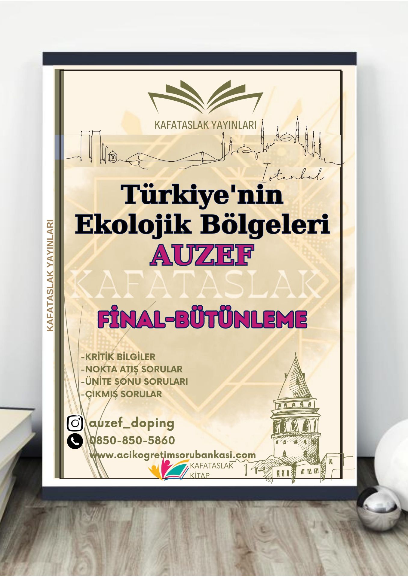 Türkiye'nin Ekolojik Bölgeleri AUZEF İstanbul Üniversitesi Nokta Atışı Sorular Kafataslak Yayınları