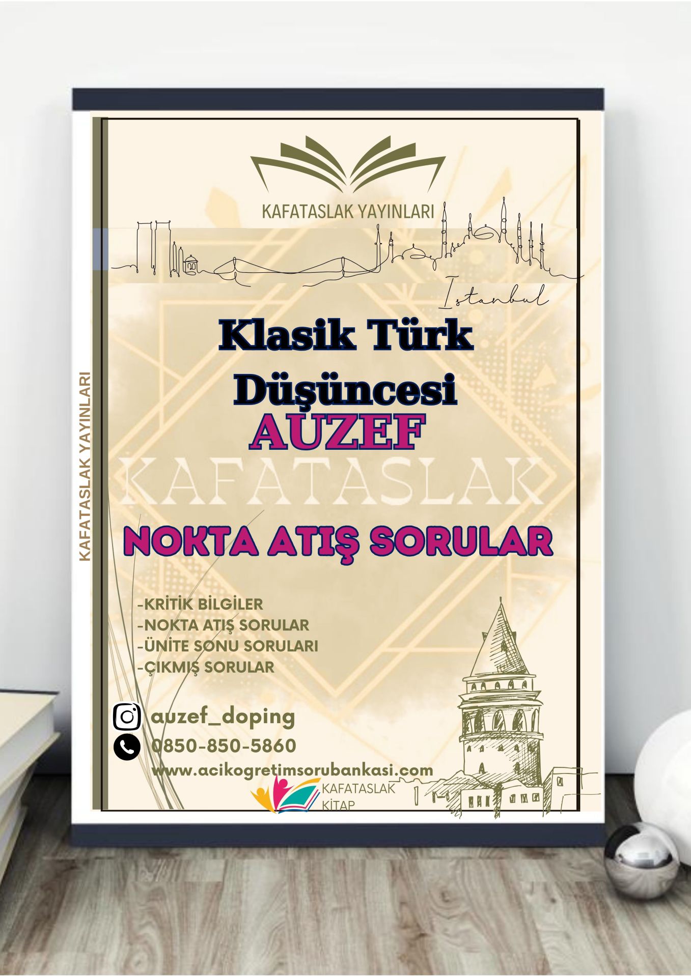 Klasik Türk Düşüncesi AUZEF İstanbul Üniversitesi Nokta Atışı Sorular Kafataslak Yayınları