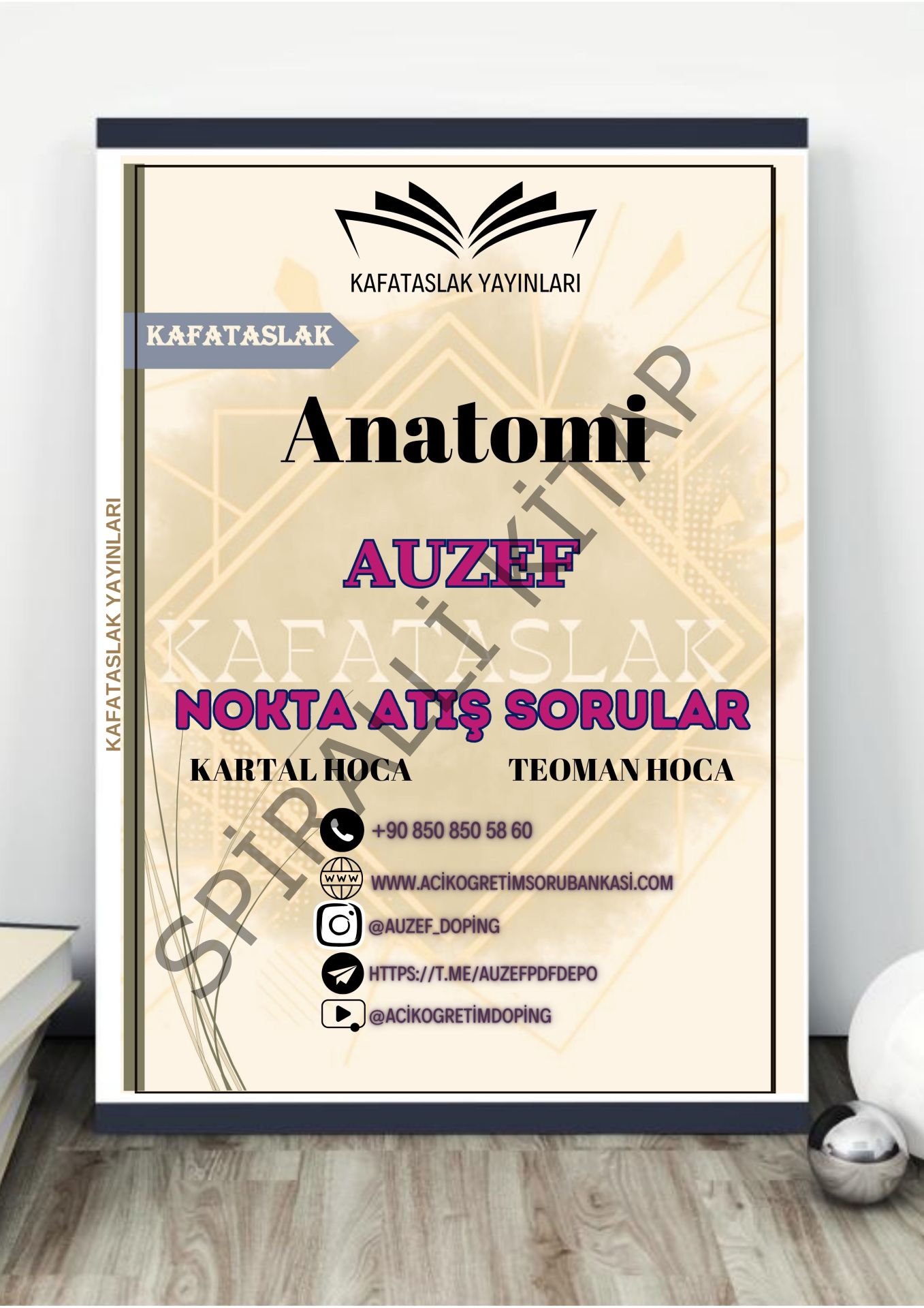 Anatomi AUZEF İstanbul Üniversitesi Nokta Atışı Sorular Kafataslak Yayınları