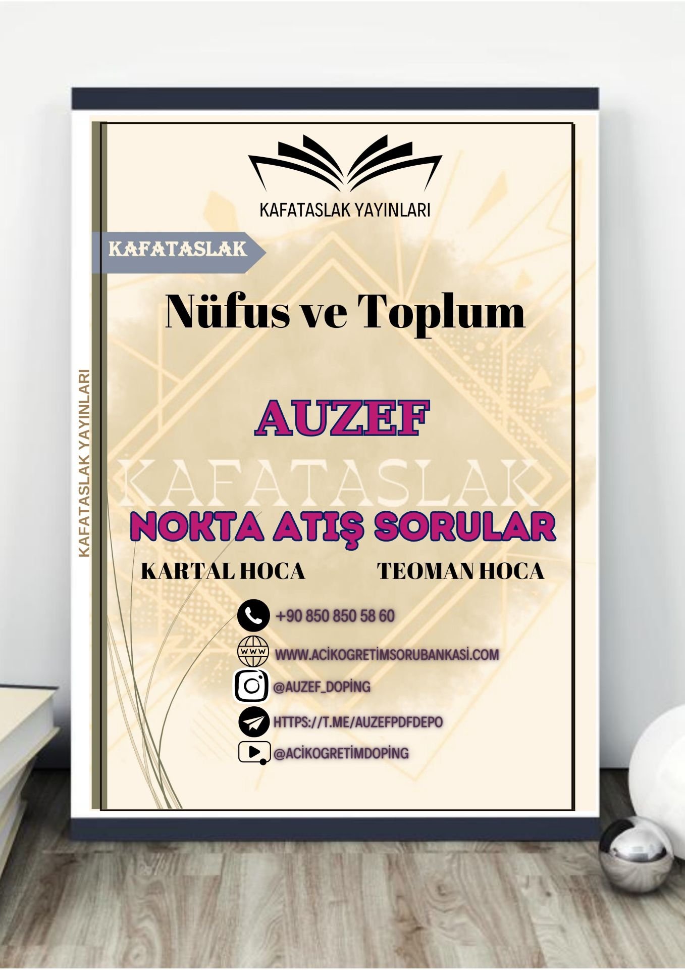Nüfus ve Toplum AUZEF İstanbul Üniversitesi Nokta Atışı Sorular Kafataslak Yayınları