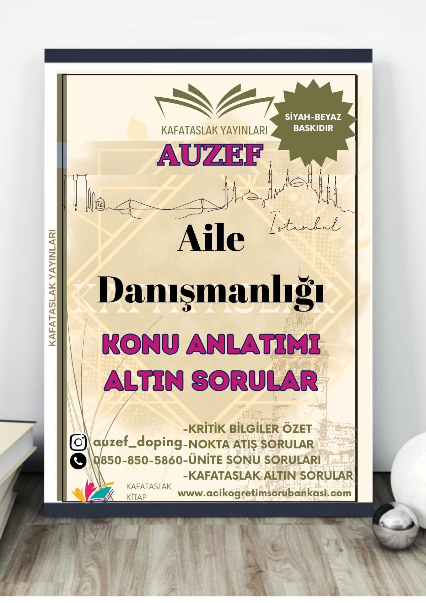 Aile Danışmanlığı AUZEF İstanbul Üniversitesi Nokta Atışı Sorular Kafataslak Yayınları