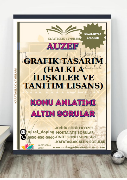 Grafik Tasarım (Halkla İlişkiler ve Tanıtım Lisans) AUZEF İstanbul Üniversitesi (VİZE)