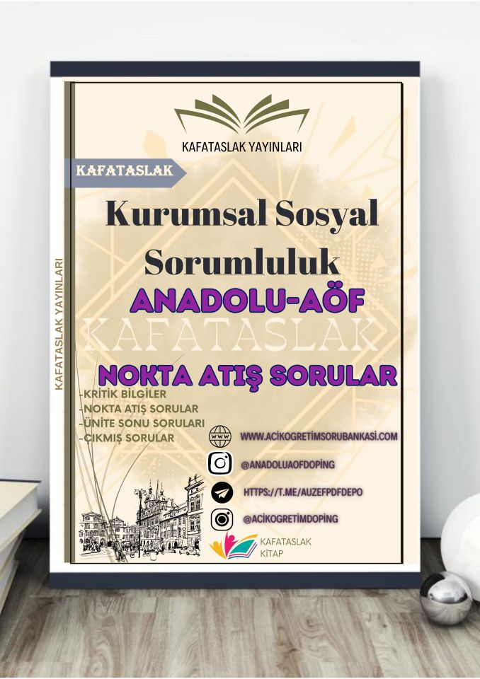 Kurumsal Sosyal Sorumluluk ANADOLU AÖF