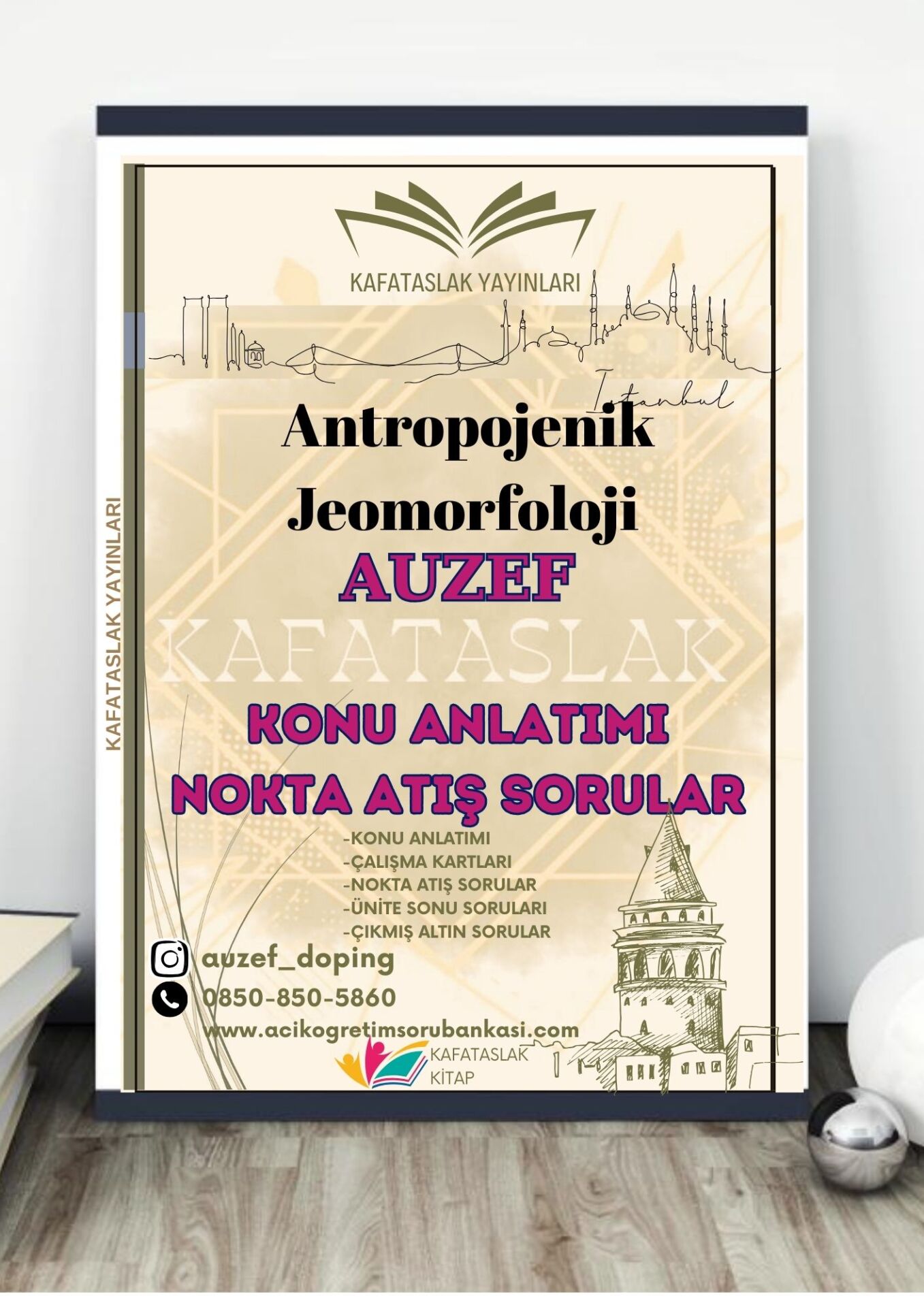 Antropojenik Jeomorfoloji AUZEF İstanbul Üniversitesi Nokta Atışı Sorular Kafataslak Yayınları