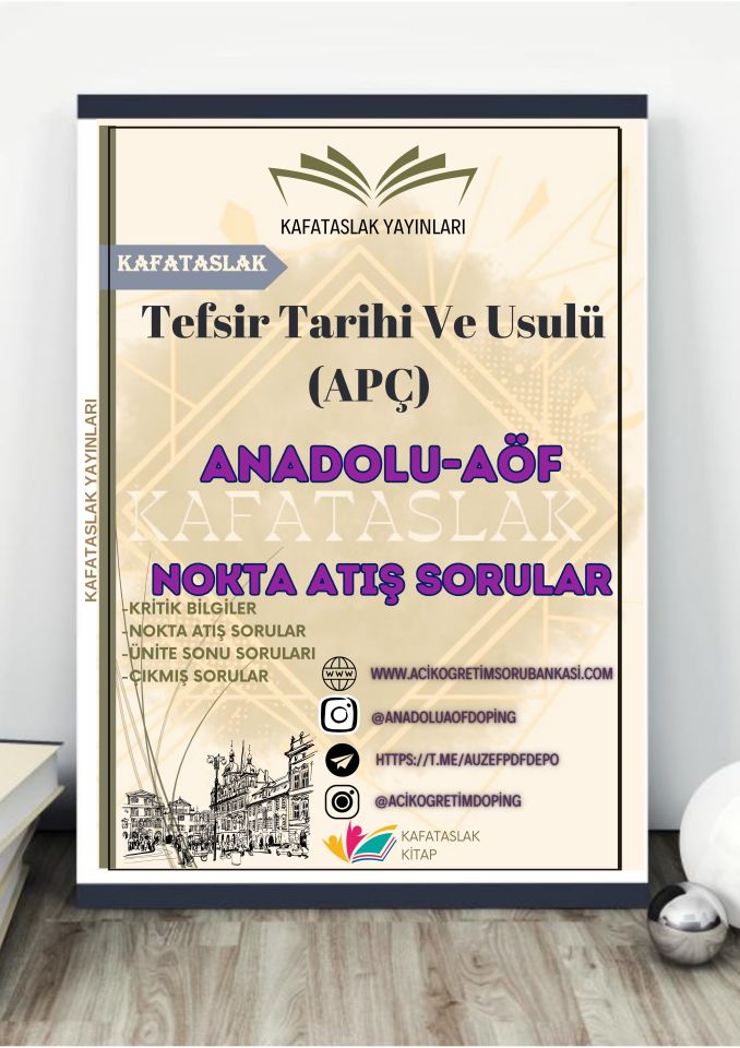 Tefsir Tarihi Ve Usulü (APÇ)  ANADOLU AÖF
