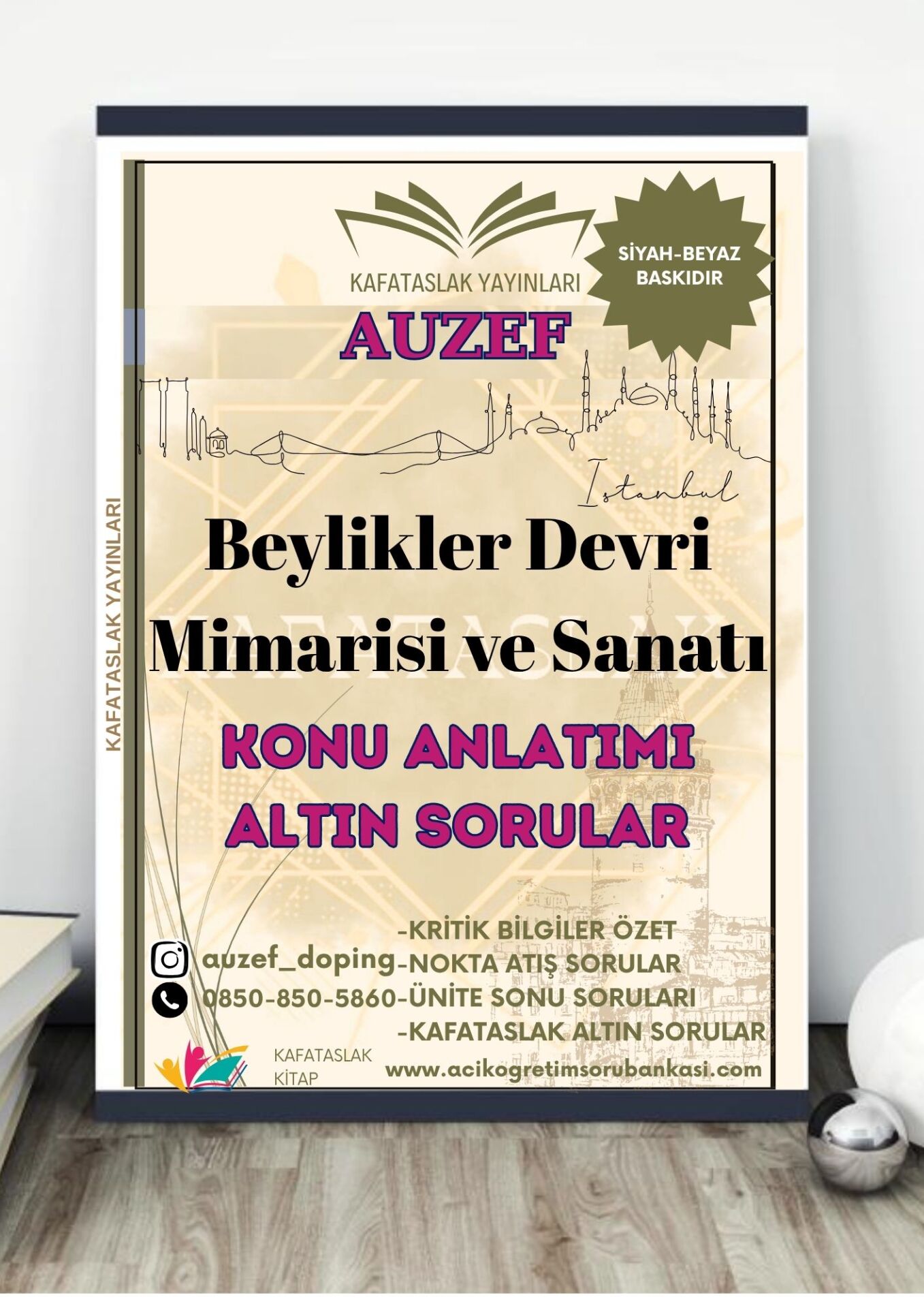 Beylikler Devri Mimarisi ve Sanatı AUZEF İstanbul Üniversitesi Nokta Atışı Sorular Kafataslak Yayınları