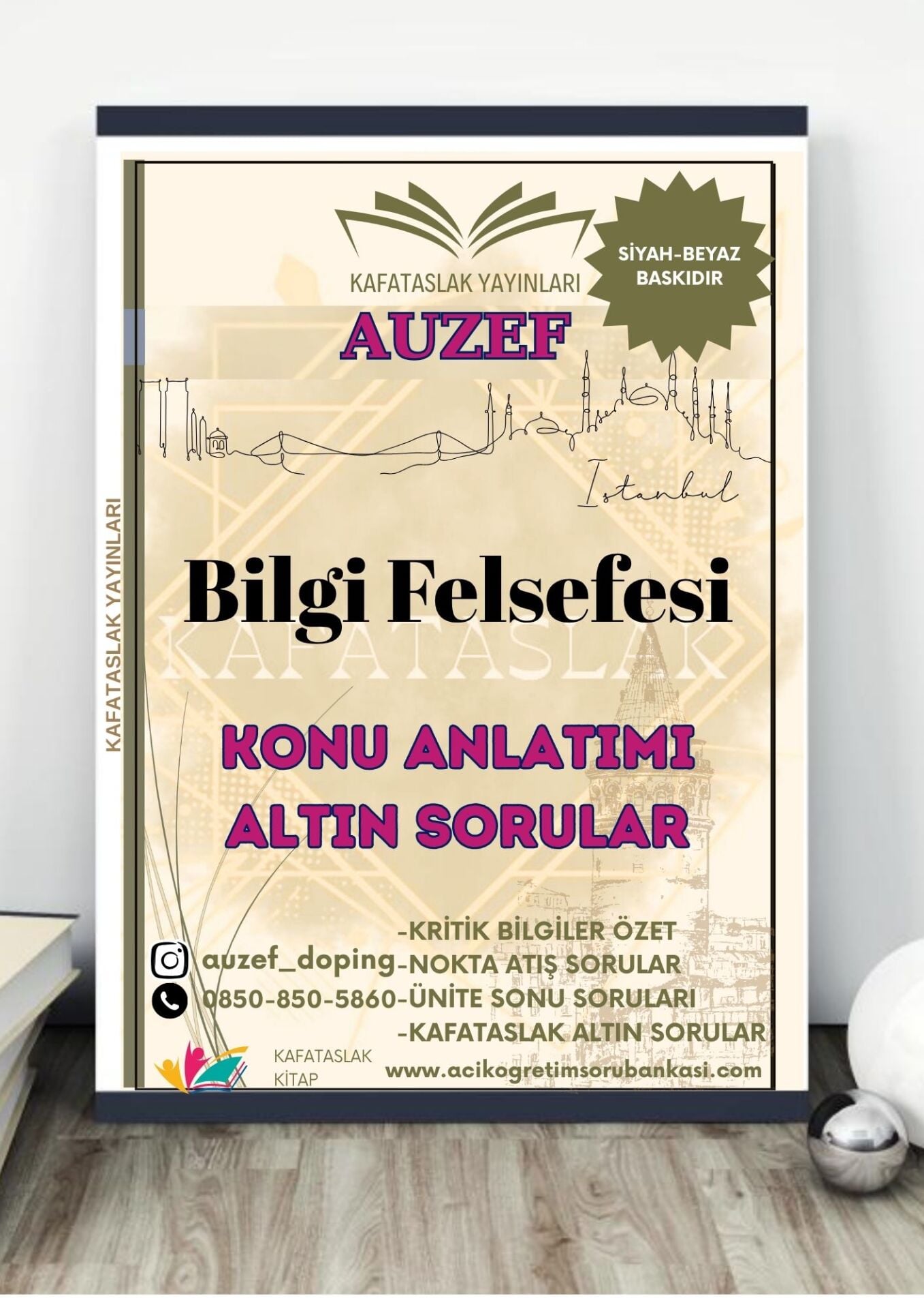 Bilgi Felsefesi AUZEF İstanbul Üniversitesi Nokta Atışı Sorular Kafataslak Yayınları