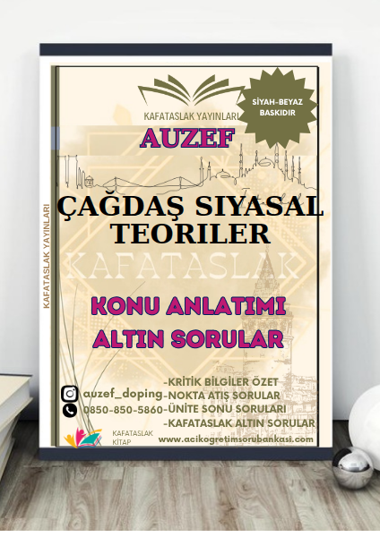 Çağdaş Siyasal Teoriler AUZEF İstanbul Üniversitesi (VİZE)