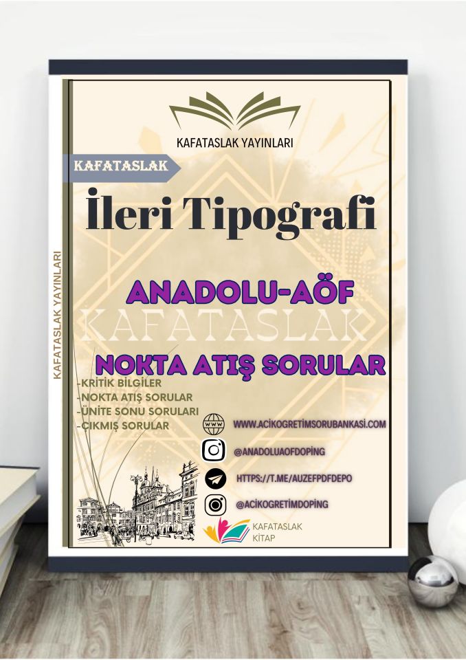 İleri Tipografi ANADOLU AÖF