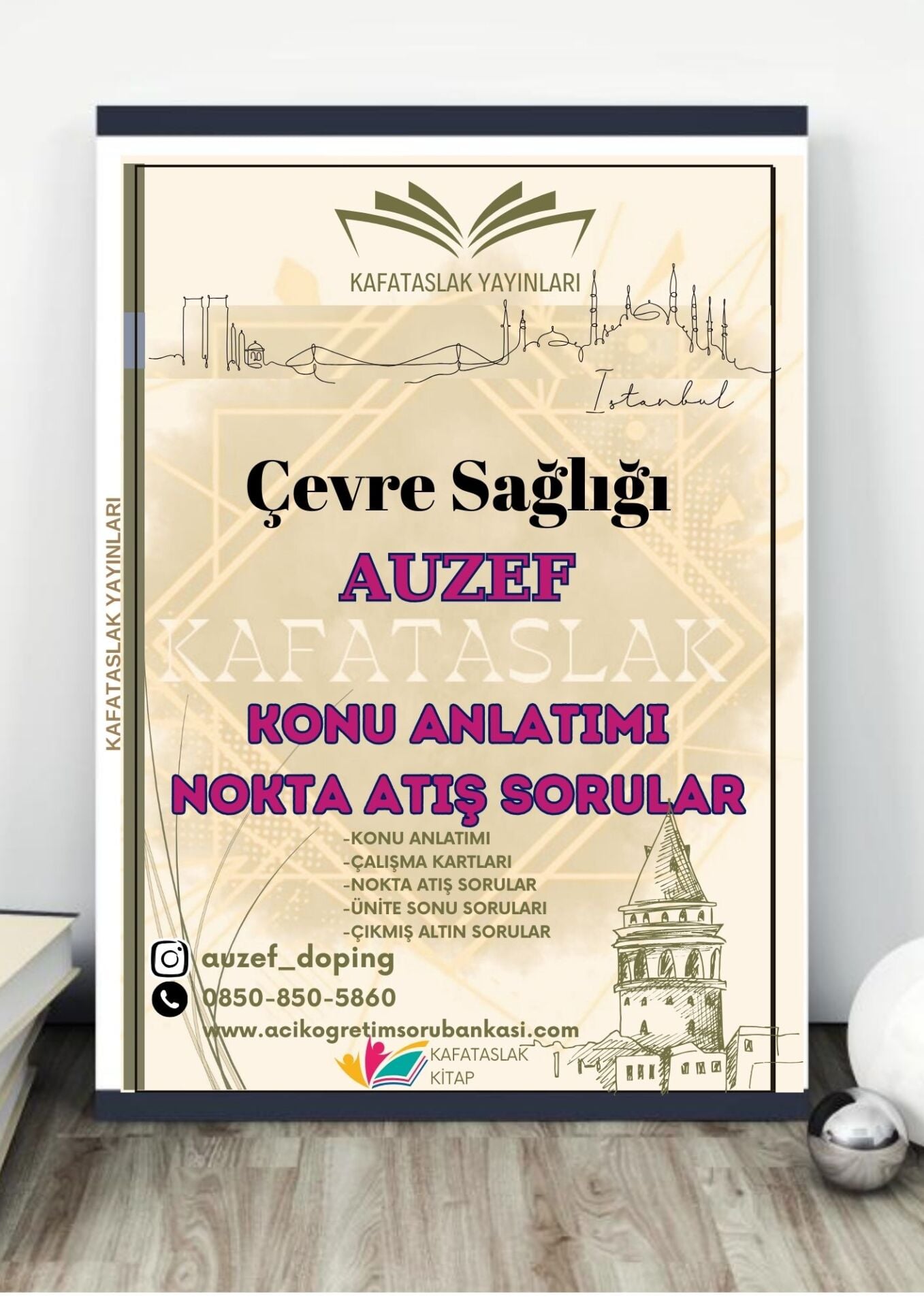 Çevre Sağlığı AUZEF İstanbul Üniversitesi Nokta Atışı Sorular Kafataslak Yayınları