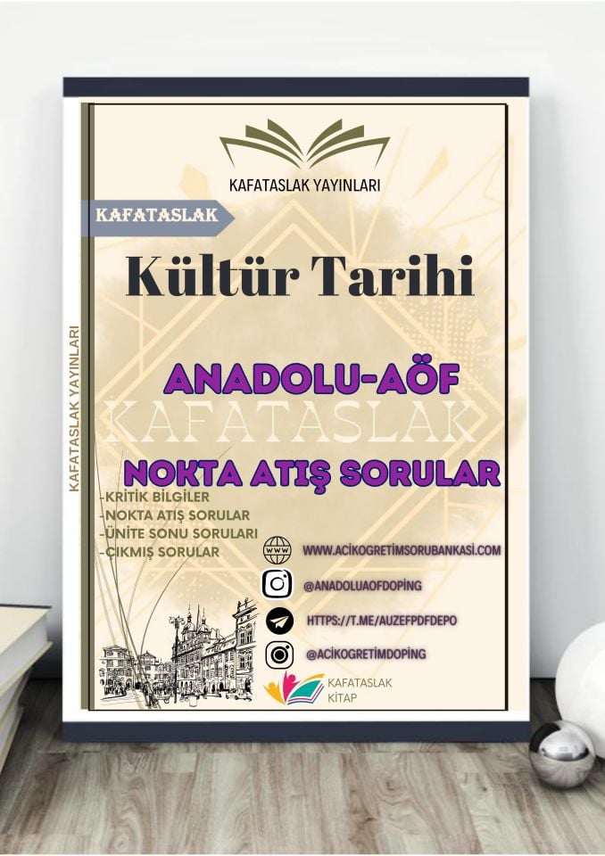 Kültür Tarihi ANADOLU AÖF