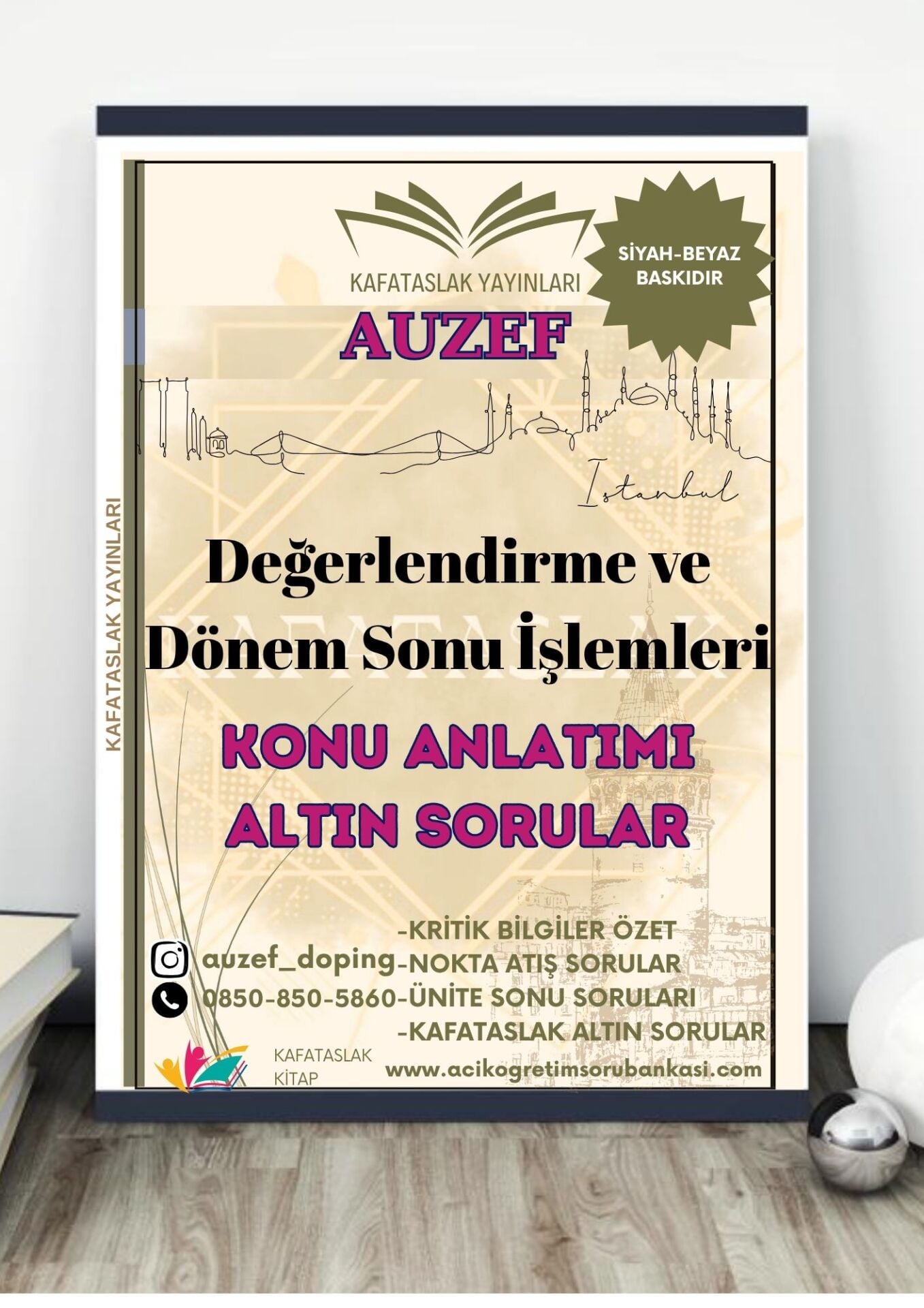 Değerlendirme ve Dönem Sonu İşlemleri AUZEF İstanbul Üniversitesi Nokta Atışı Sorular Kafataslak Yayınları