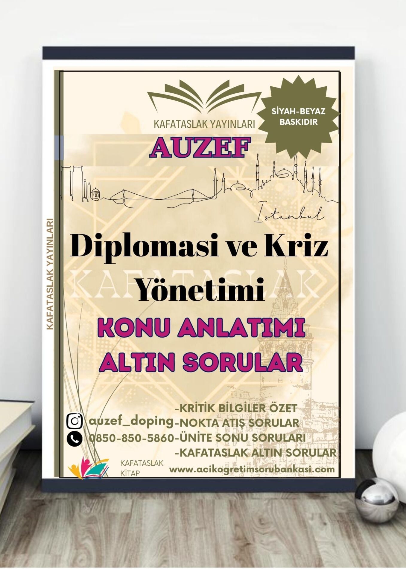 Diplomasi ve Kriz Yönetimi AUZEF İstanbul Üniversitesi Nokta Atışı Sorular Kafataslak Yayınları