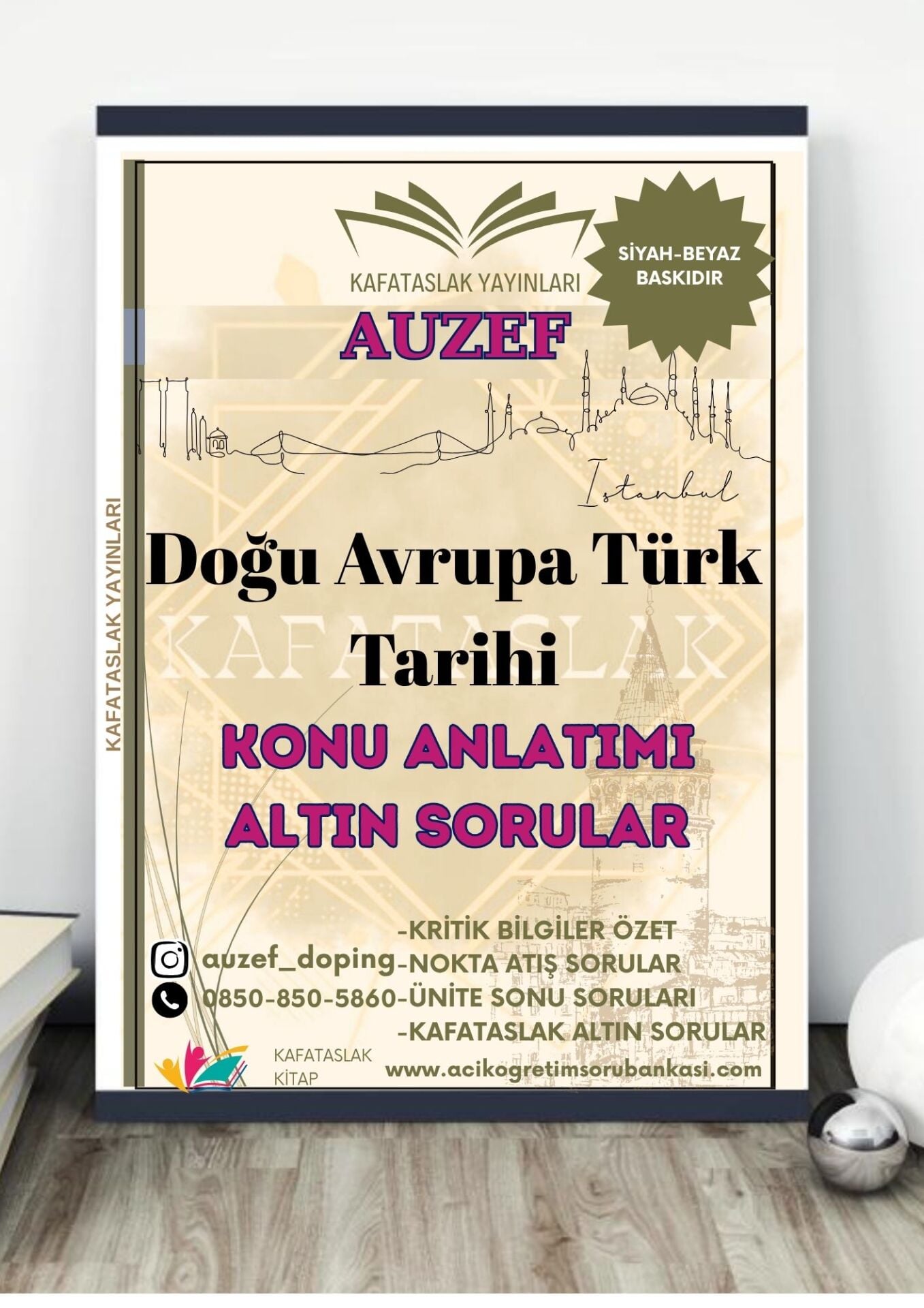 Doğu Avrupa Türk Tarihi AUZEF İstanbul Üniversitesi Nokta Atışı Sorular Kafataslak Yayınları