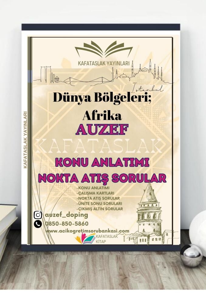 Dünya Bölgeleri; Afrika AUZEF İstanbul Üniversitesi Nokta Atışı Sorular Kafataslak Yayınları