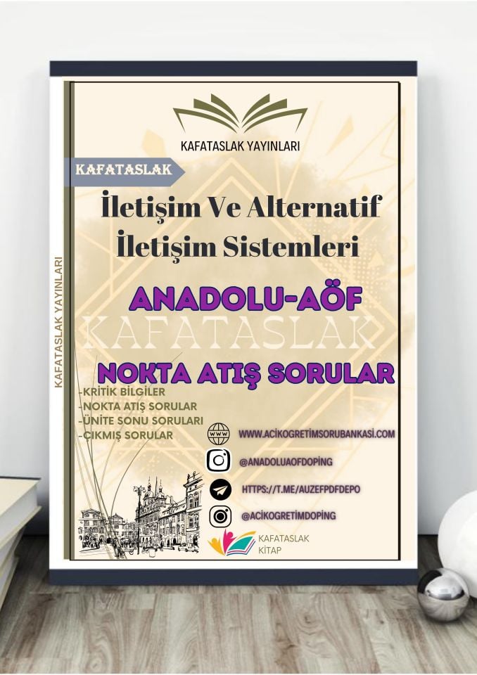 İletişim Ve Alternatif İletişim Sistemleri ANADOLU AÖF