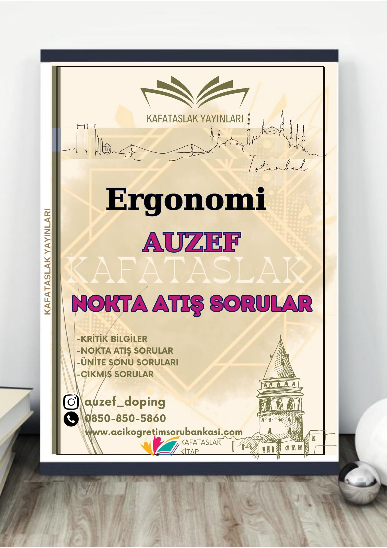 Ergonomi AUZEF İstanbul Üniversitesi Nokta Atışı Sorular Kafataslak Yayınları