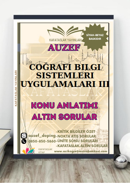 Coğrafi Bilgi Sistemleri Uygulamaları III AUZEF İstanbul Üniversitesi (VİZE)