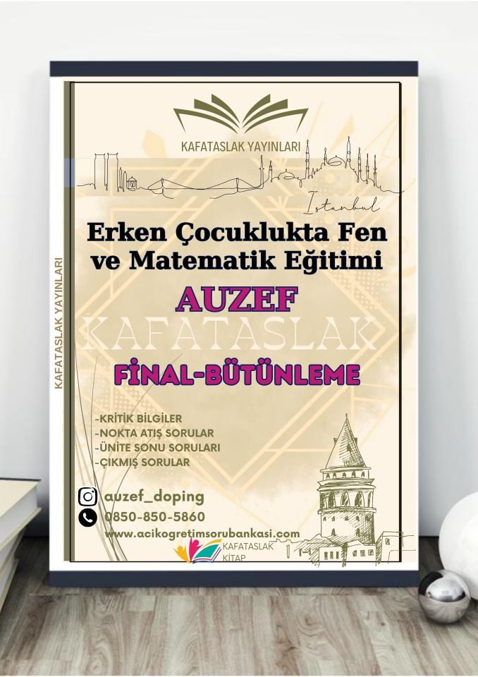 Erken Çocuklukta Fen ve Matematik Eğitimi AUZEF İstanbul Üniversitesi Nokta Atışı Sorular Kafataslak Yayınları
