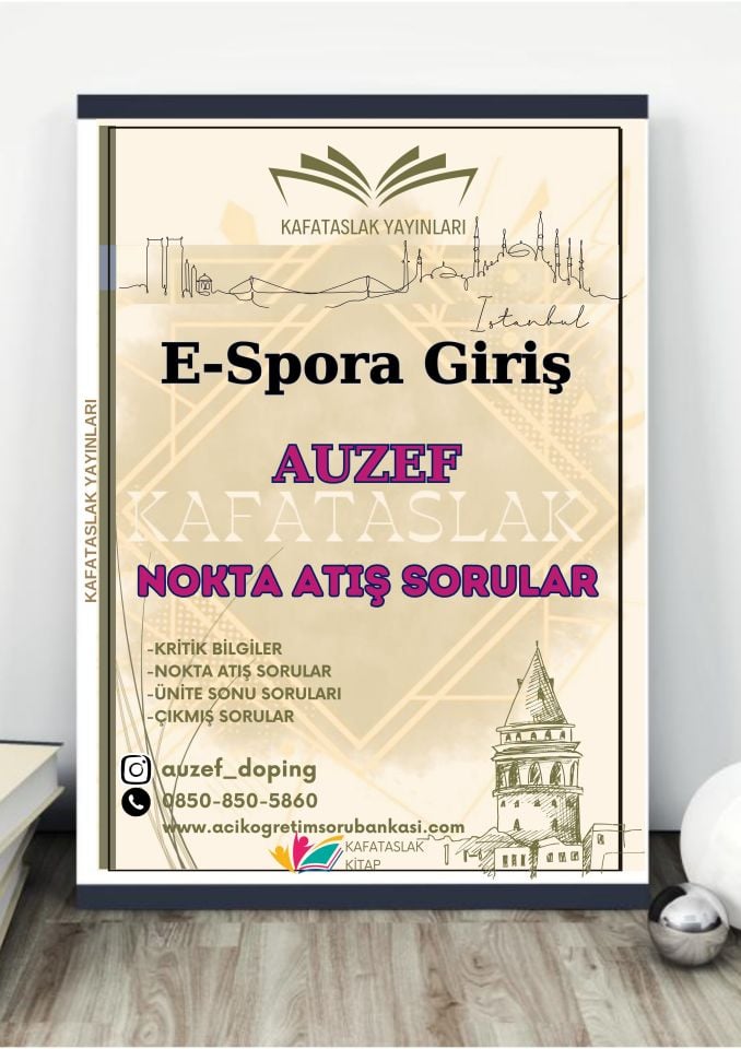 E-Spora Giriş AUZEF İstanbul Üniversitesi Nokta Atışı Sorular Kafataslak Yayınları