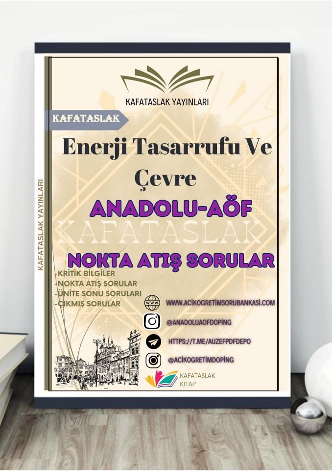 Enerji Tasarrufu Ve Çevre ANADOLU AÖF