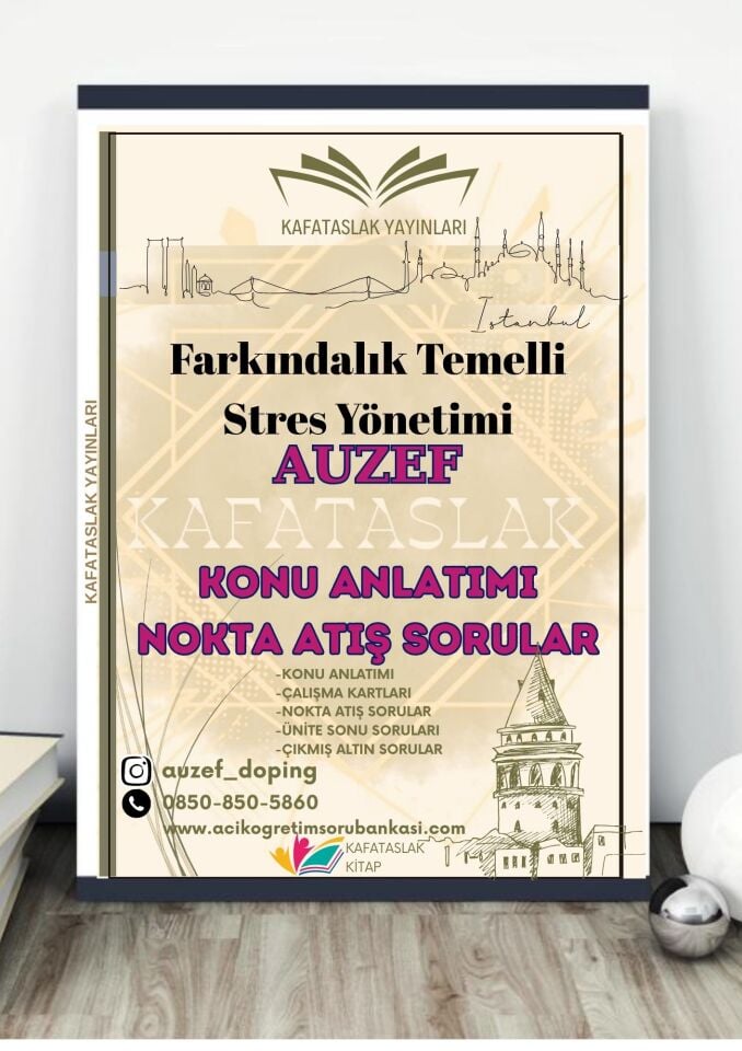 Farkındalık Temelli Stres Yönetimi AUZEF İstanbul Üniversitesi Nokta Atışı Sorular Kafataslak Yayınları