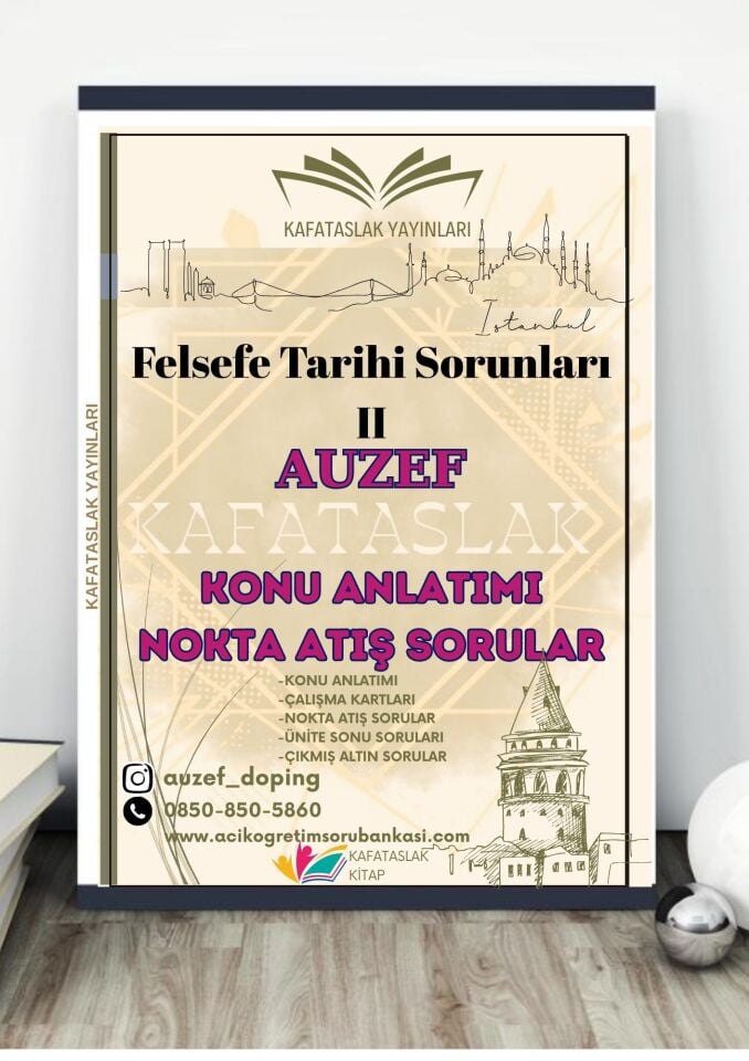 Felsefe Tarihi Sorunları II AUZEF İstanbul Üniversitesi Nokta Atışı Sorular Kafataslak Yayınları