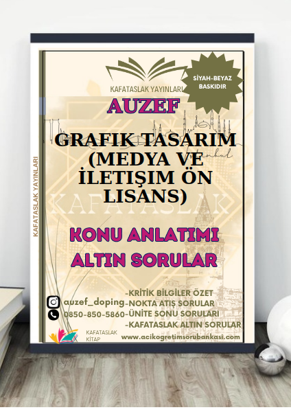 Grafik Tasarım (Medya ve İletişim Ön Lisans) AUZEF İstanbul Üniversitesi (VİZE)