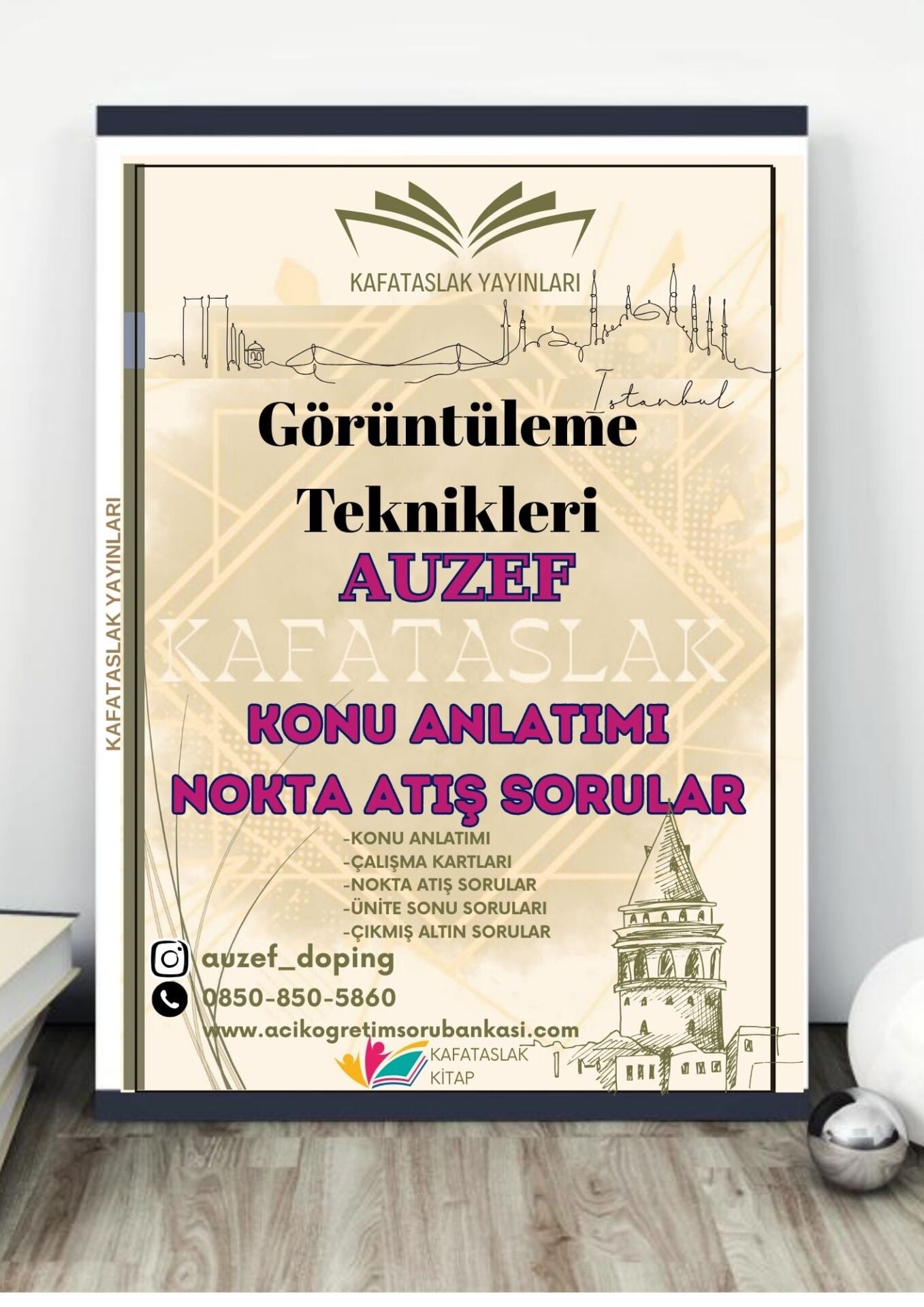 Görüntüleme Teknikleri AUZEF İstanbul Üniversitesi Nokta Atışı Sorular Kafataslak Yayınları