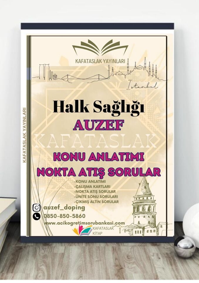 Halk Sağlığı AUZEF İstanbul Üniversitesi Nokta Atışı Sorular Kafataslak Yayınları