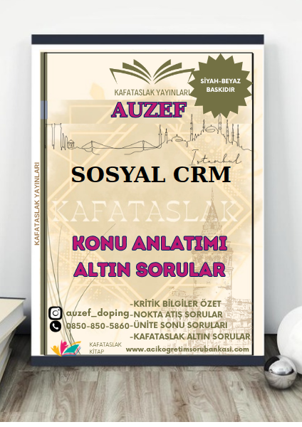 Sosyal CRM AUZEF İstanbul Üniversitesi (VİZE)