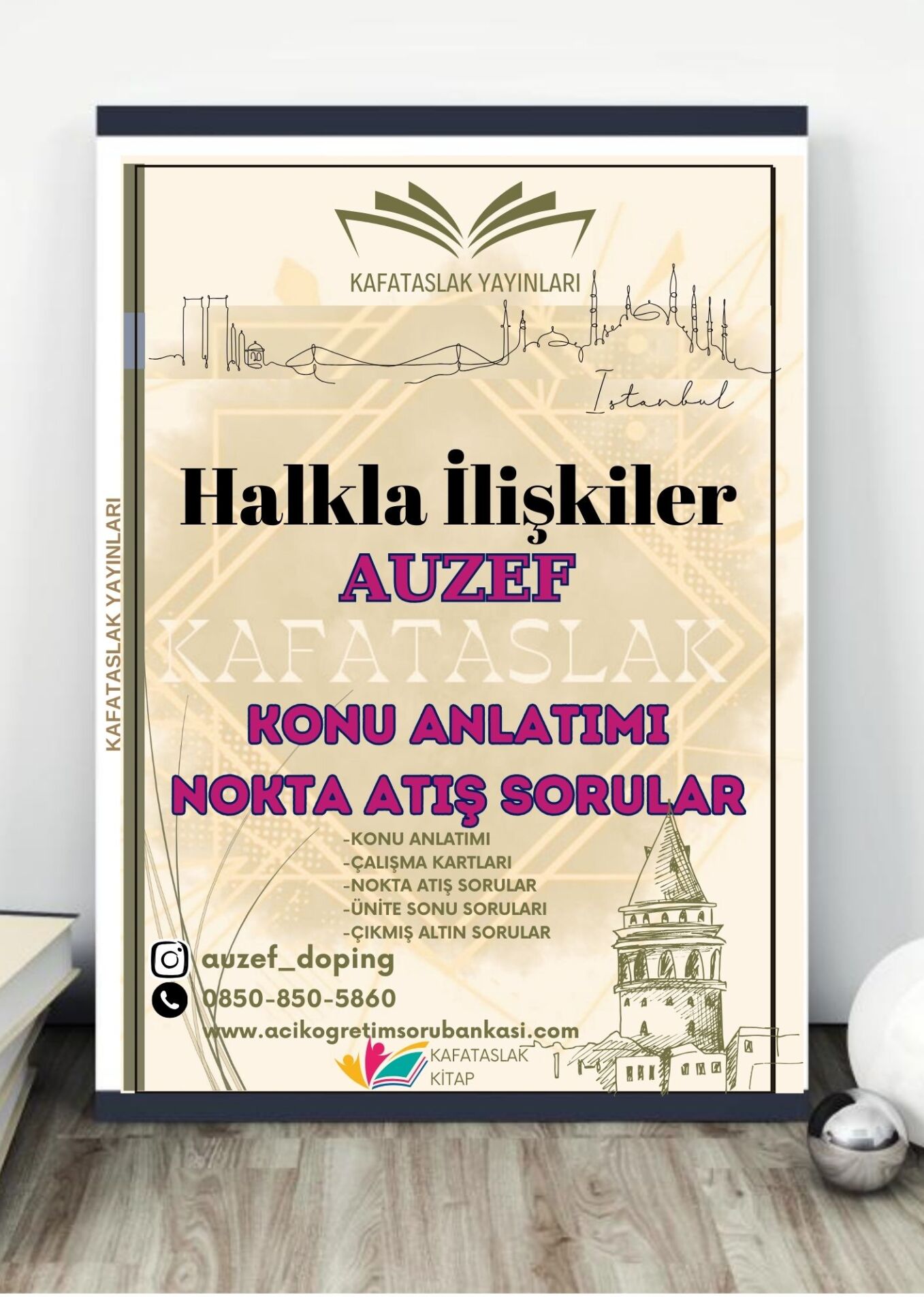 Halkla İlişkiler AUZEF İstanbul Üniversitesi Nokta Atışı Sorular Kafataslak Yayınları