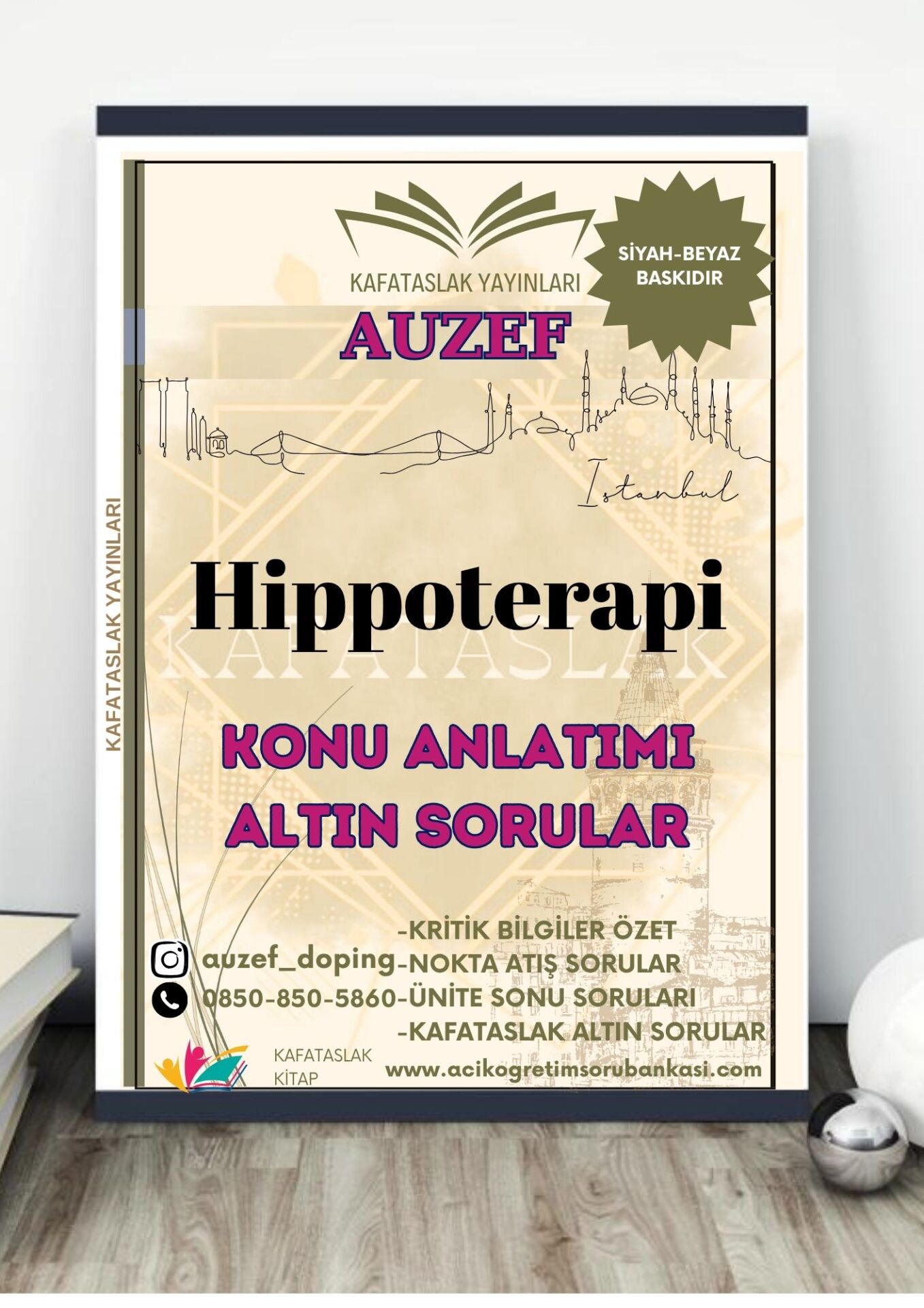 Hippoterapi AUZEF İstanbul Üniversitesi Nokta Atışı Sorular Kafataslak Yayınları