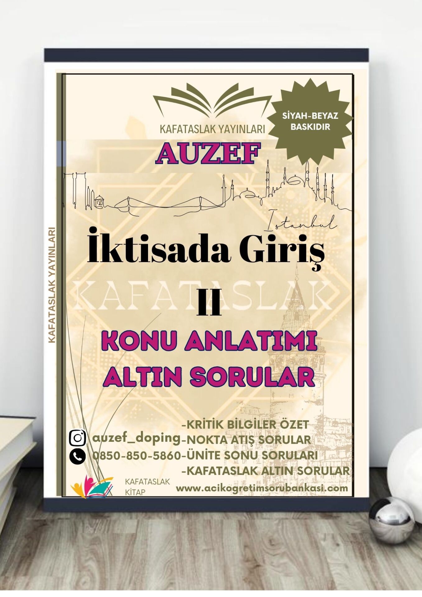 İktisada Giriş II AUZEF İstanbul Üniversitesi Nokta Atışı Sorular Kafataslak Yayınları