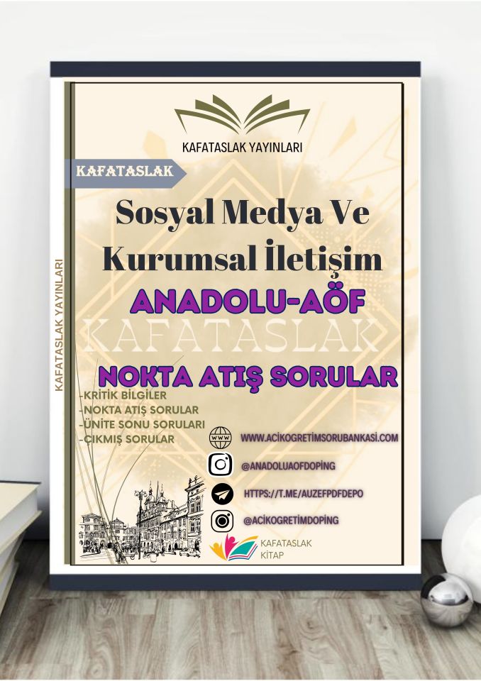Sosyal Medya Ve Kurumsal İletişim ANADOLU AÖF