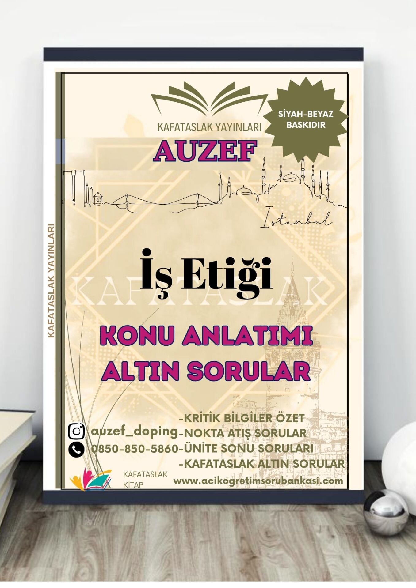 İş Etiği AUZEF İstanbul Üniversitesi Nokta Atışı Sorular Kafataslak Yayınları