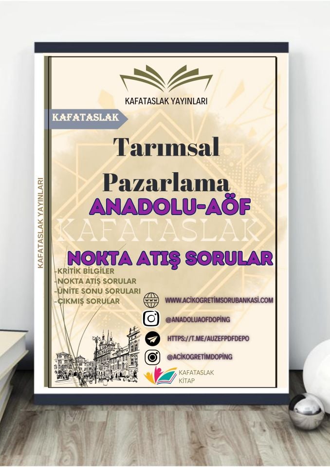 Tarımsal Pazarlama ANADOLU AÖF