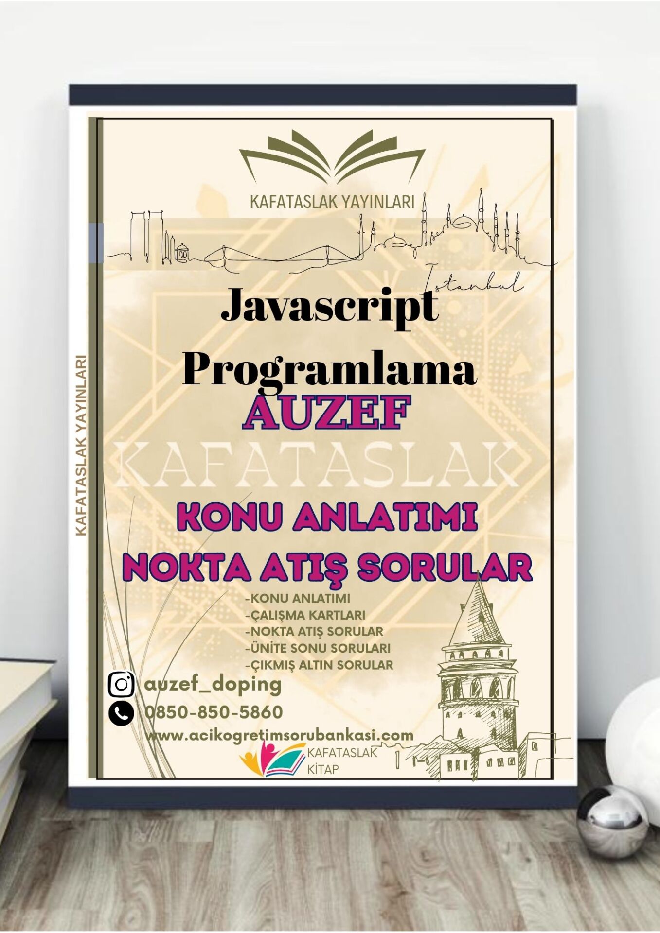 Javascript Programlama AUZEF İstanbul Üniversitesi Nokta Atışı Sorular Kafataslak Yayınları