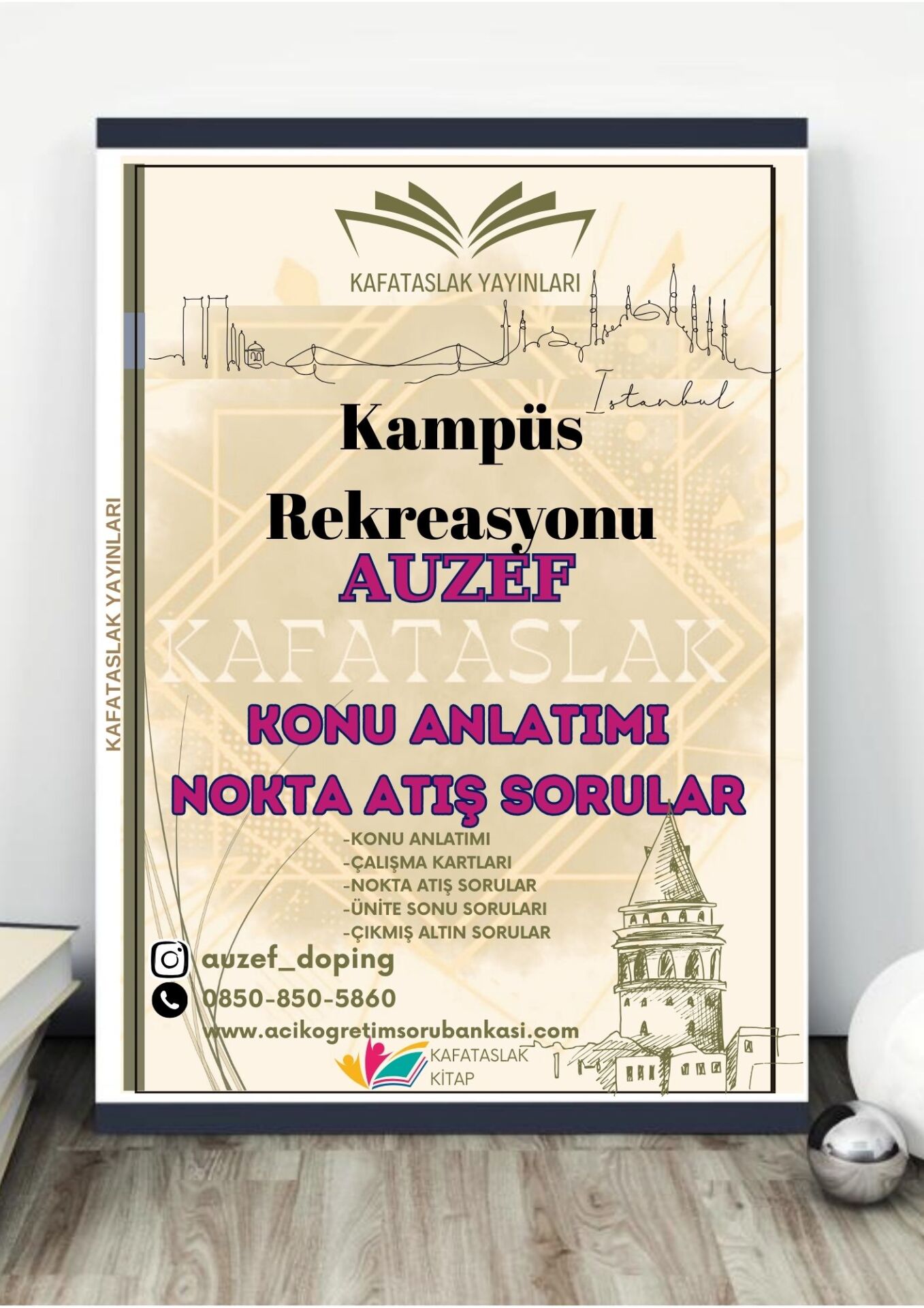 Kampüs Rekreasyonu AUZEF İstanbul Üniversitesi Nokta Atışı Sorular Kafataslak Yayınları