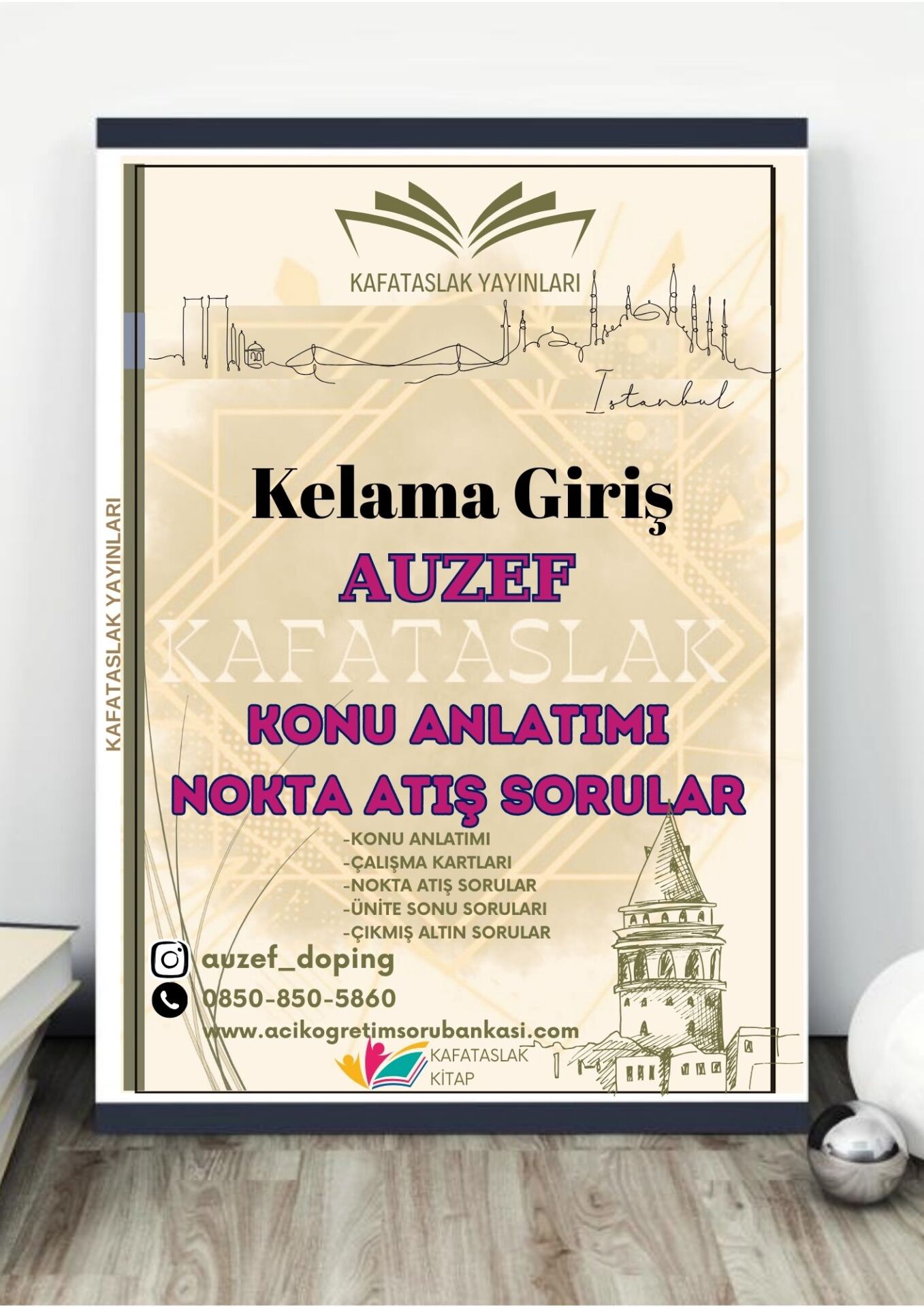 Kelama Giriş AUZEF İstanbul Üniversitesi Nokta Atışı Sorular Kafataslak Yayınları