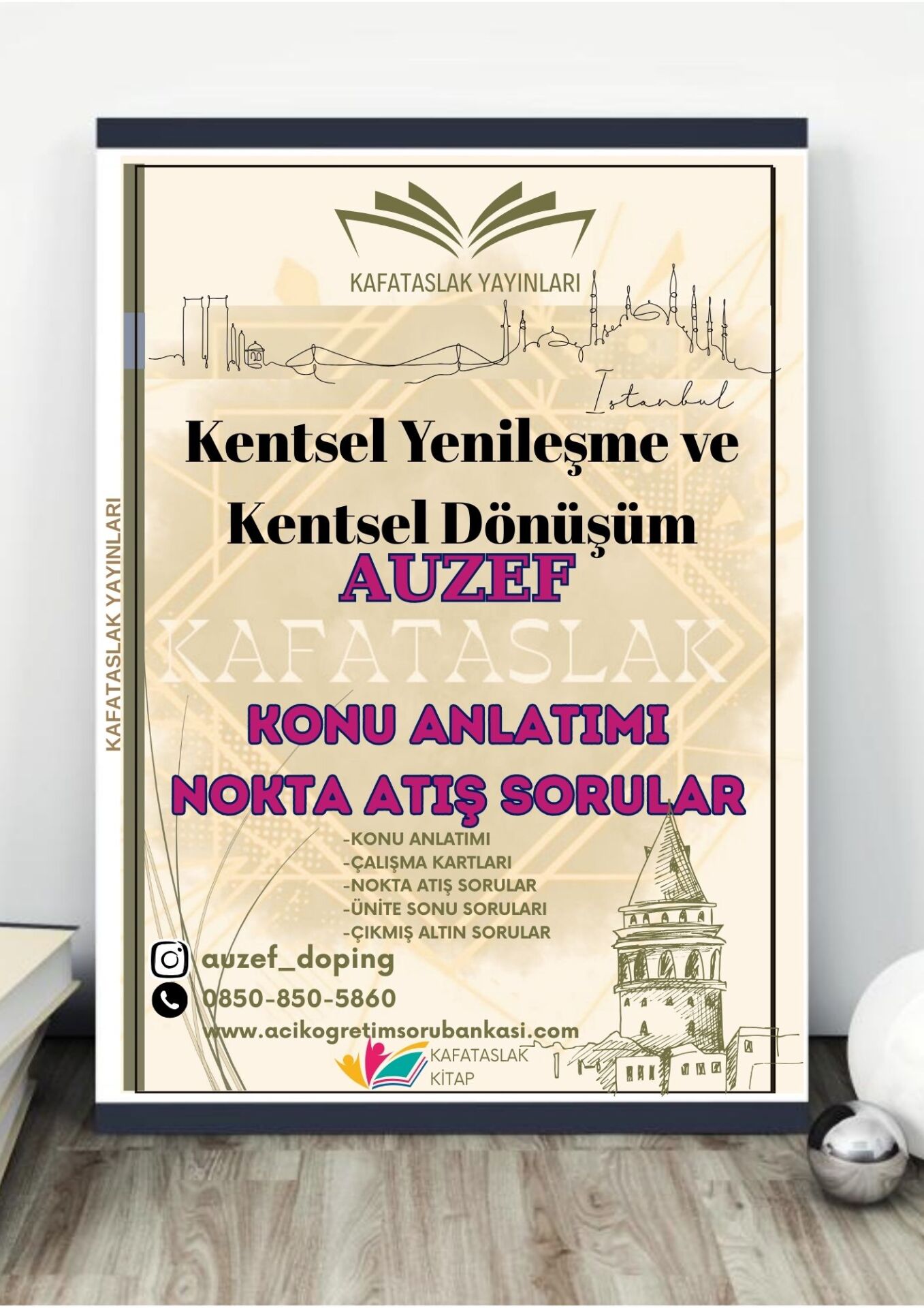 Kentsel Yenileşme ve Kentsel Dönüşüm AUZEF İstanbul Üniversitesi Nokta Atışı Sorular Kafataslak Yayınları