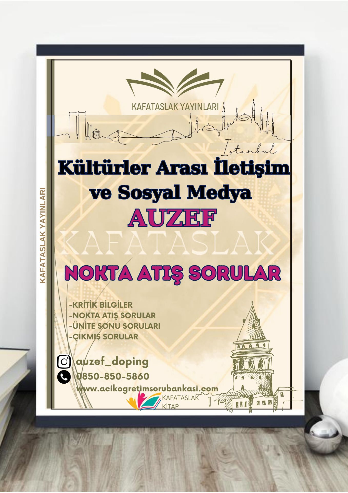 Kültürler Arası İletişim ve Sosyal Medya AUZEF İstanbul Üniversitesi Nokta Atışı Sorular Kafataslak Yayınları