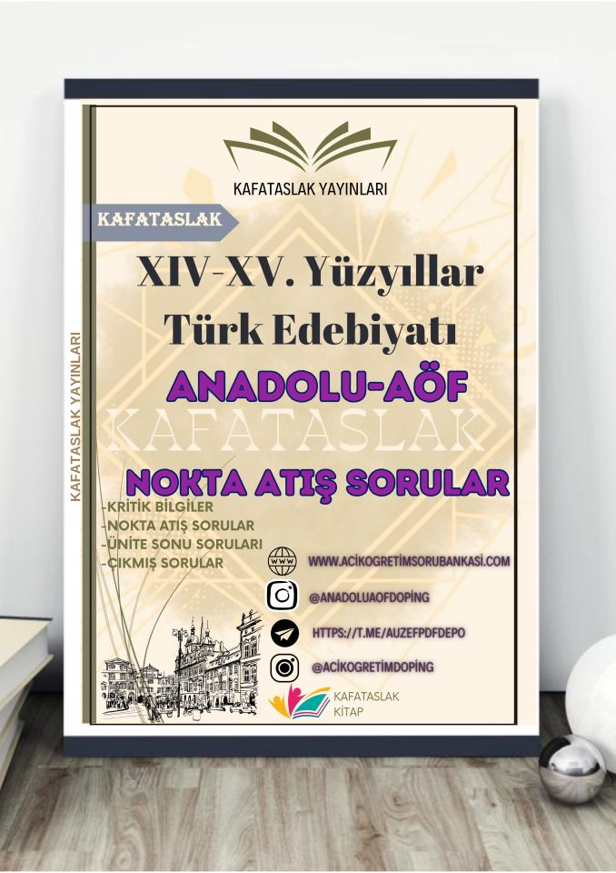 XIV-XV. Yüzyıllar Türk Edebiyatı ANADOLU AÖF