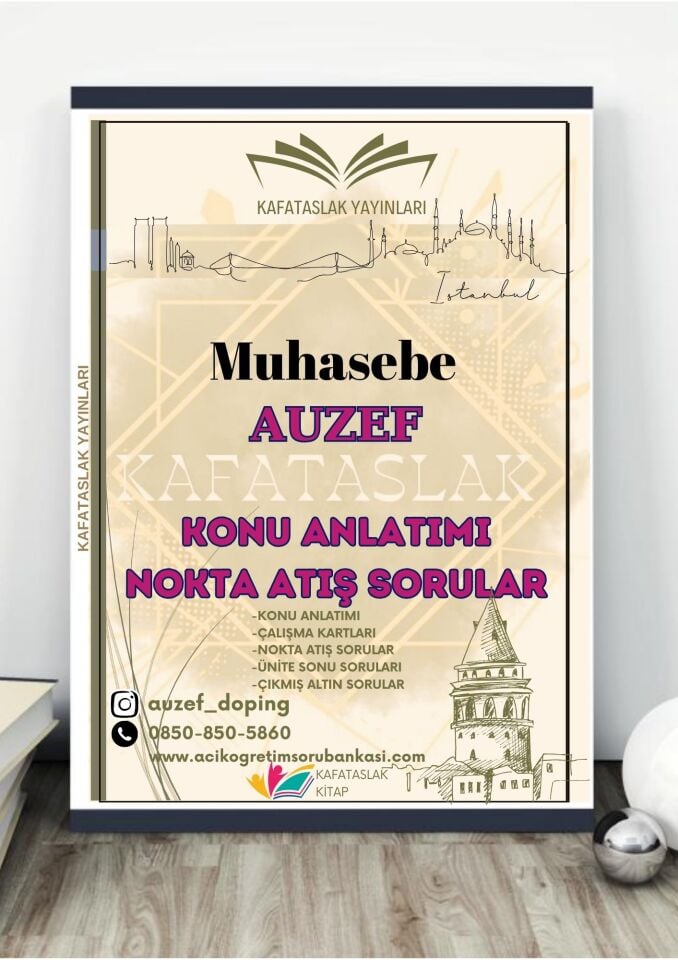 Muhasebe AUZEF İstanbul Üniversitesi Nokta Atışı Sorular Kafataslak Yayınları